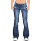 Women Bootcut Jeans Pant flared leg Trousers - EX-STOCK CANADA