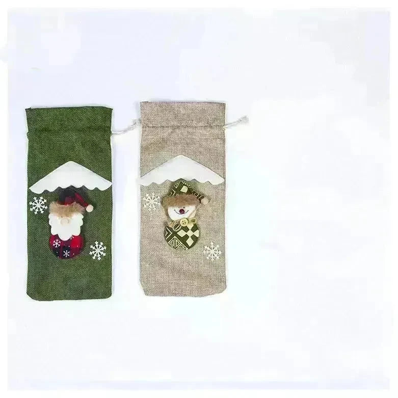 Christmas Decorations Christmas Wine Bottle Socks - EX-STOCK CANADA