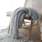 Nordic Knitted Blanket Woolen Blanket Blanket Bubble Blanket Sofa Blanket EX-STOCK Canada 