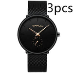 Simple ultra-thin watch round mesh belt watch - EX-STOCK Canada