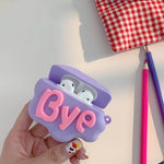 Cute Cartoon Lettered Airpod Earphone Silicone Protective Case - EX-STOCK Canada