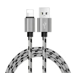 Nylon Braided Lattice Resistant Mobile Phone Data Cable Charging Cable - EX-STOCK CANADA