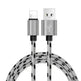 Nylon Braided Lattice Resistant Mobile Phone Data Cable Charging Cable - EX-STOCK CANADA