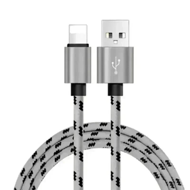Nylon Braided Lattice Resistant Mobile Phone Data Cable Charging Cable - EX-STOCK CANADA