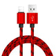 Nylon Braided Lattice Resistant Mobile Phone Data Cable Charging Cable - EX-STOCK CANADA