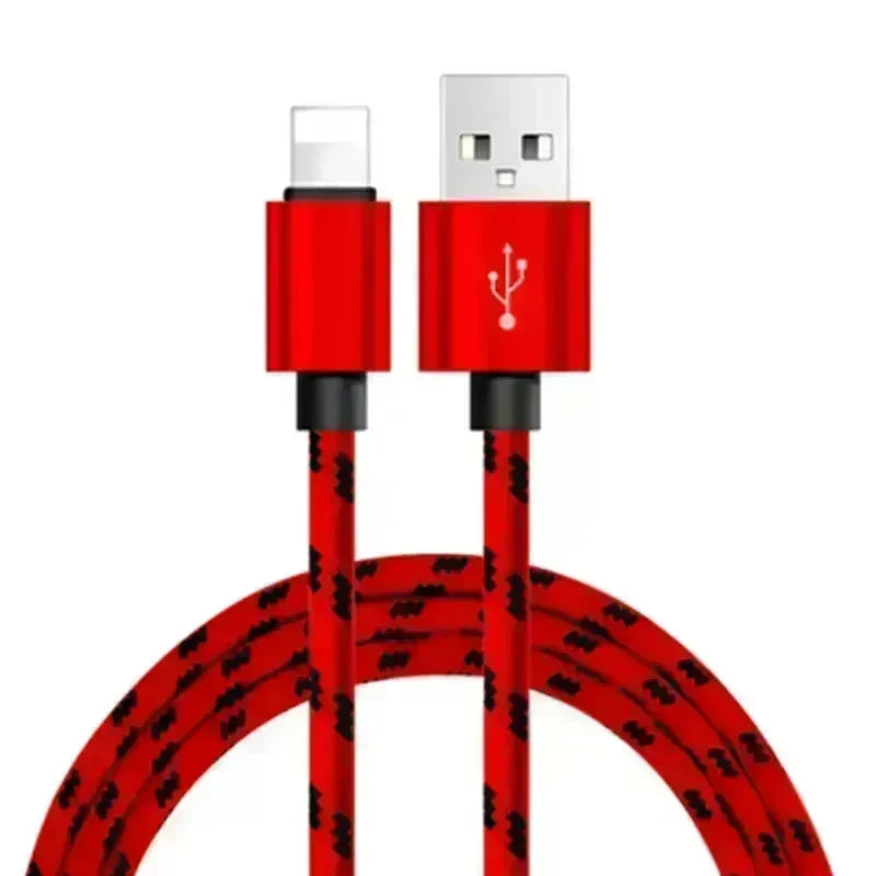 Nylon Braided Lattice Resistant Mobile Phone Data Cable Charging Cable - EX-STOCK CANADA