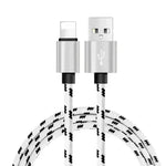 Nylon Braided Lattice Resistant Mobile Phone Data Cable Charging Cable - EX-STOCK CANADA