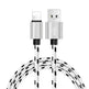 Nylon Braided Lattice Resistant Mobile Phone Data Cable Charging Cable - EX-STOCK CANADA