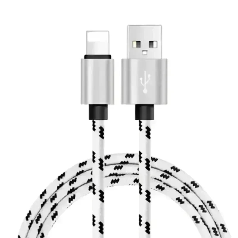 Nylon Braided Lattice Resistant Mobile Phone Data Cable Charging Cable - EX-STOCK CANADA