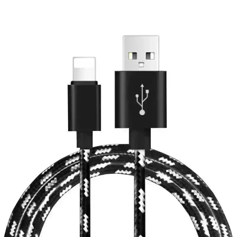 Nylon Braided Lattice Resistant Mobile Phone Data Cable Charging Cable - EX-STOCK CANADA