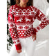 Christmas Elk Long Sleeve Knitted Sweater EX-STOCK Canada 