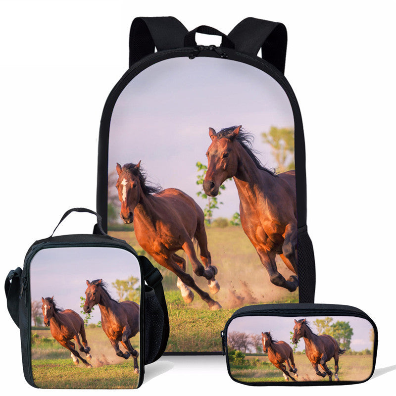 Mustang Personality Student School Bag Lunch Bag EX-STOCK