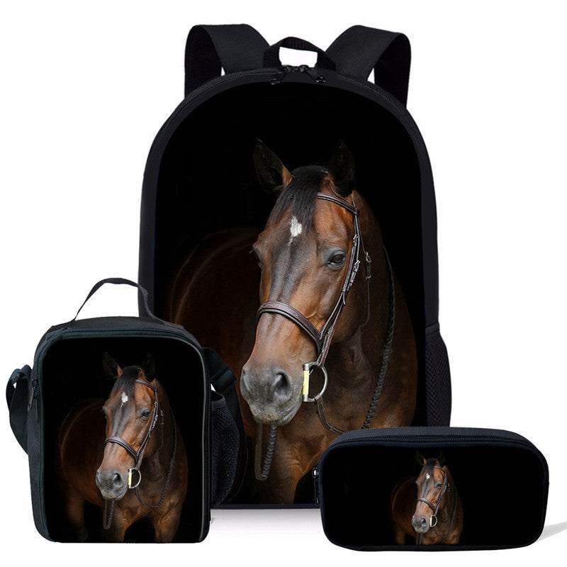 Mustang Personality Student School Bag Lunch Bag EX-STOCK