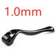 Black derma roller with '1.5mm' text on a white background