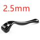 Black derma roller with '0.5mm' text on a white background