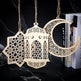 Eid Mubarak Pendant Desktop Wooden Decorative Ornament - EX-STOCK Canada