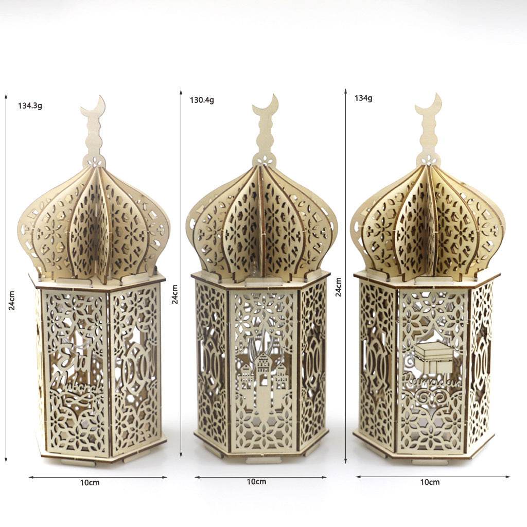 Ramadan Festival Decorative Eooden Crafts Ornaments - EX-STOCK Canada