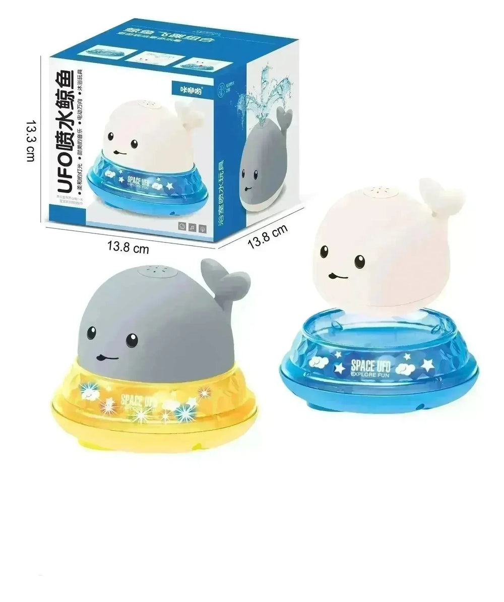 Baby Cute LED Light spray water whale bath toy - EX-STOCK CANADA