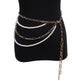 Women's Multilayer Pearl Chain Tassel Waist Chain – Gold Retro Body Jewelry
