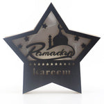 Eid Mubarak Ramadan Gurban Festival Five-pointed Star With LED Lights Decoration - EX-STOCK Canada