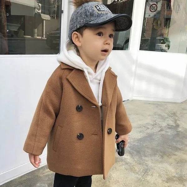 Children Winter Lapel Cardigan Jacket Kids - EX-STOCK Canada
