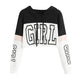 Girls Fashion Hoodie Crop Top Sweatshirt  Pullover Women Patchwork - EX-STOCK CANADA