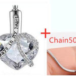 Crystal Heart Pendant - EX-STOCK Canada