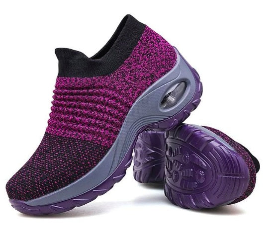 Casual Fashionable Socks Mesh Sneakers No tie sneakers women EX-STOCK