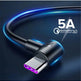 Data Cable 5A Fast Charging Elbow Charging Cable for Mobile Phone - EX-STOCK Canada