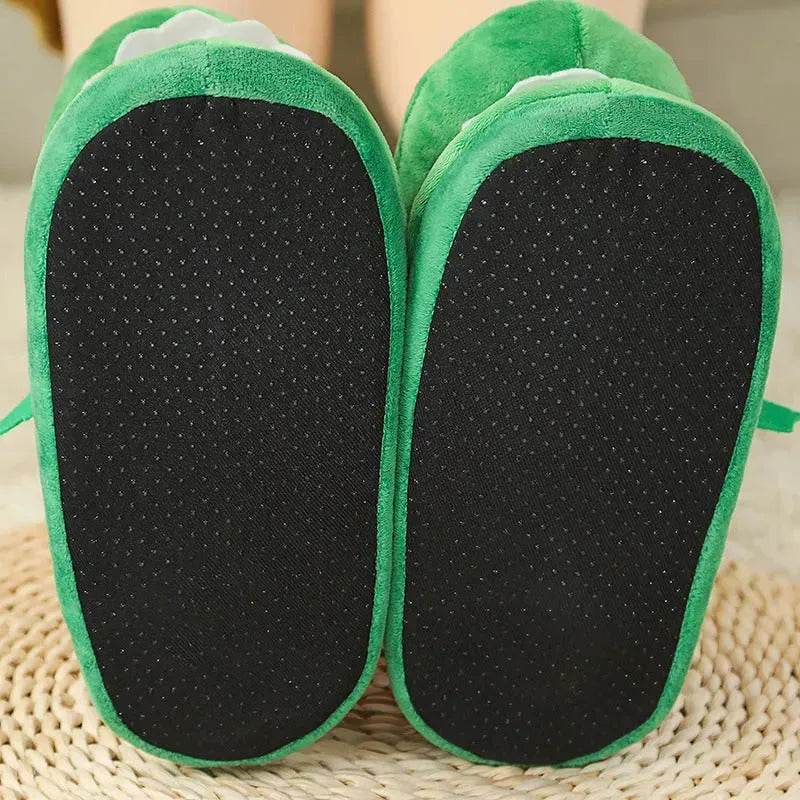Cotton Slippers Mouth Will Move Plush Cute Funny Indoor Winter Couple Soft Bottom Plush Toys Indoor Slippers - EX-STOCK Canada