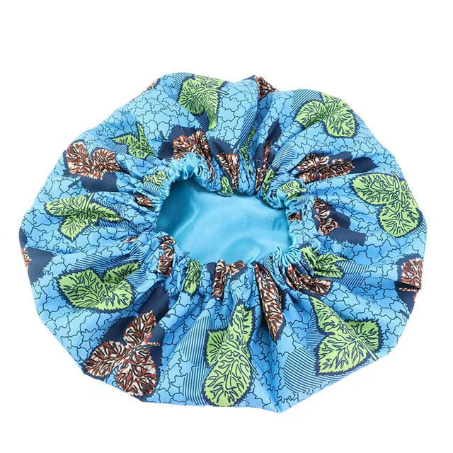 Pattern Satin Linned Bounce Hair Bonnet - EX-STOCK CANADA