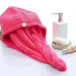 Women's Microfiber Hair Dryer Cap Absorbent Hair Towel. - EX-STOCK CANADA
