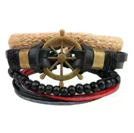 Multilayer Hemp Rope Beaded Bracelet for men and women - EX-STOCK CANADA