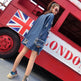Fashion Loose Mid length Long Sleeved Denim Jacket Women EX-STOCK Canada 