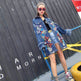 Fashion Loose Mid length Long Sleeved Denim Jacket Women EX-STOCK Canada 