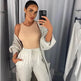 Fashion Round Neck Sleeveless bodysuit top for women - EX-STOCK CANADA