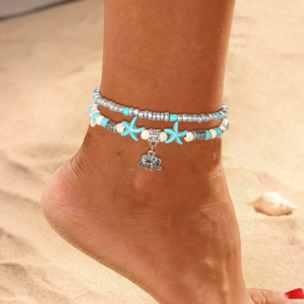 Double Sea Star Rice Bead Jewelry Yoga Beach Jewelry - EX-STOCK Canada