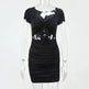 Ladies Bodycon Mini dress Open belly Club Party Dress - EX-STOCK Canada