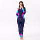 New Women One Piece Swimsuit Rash Guard Slim Long Sleeve 