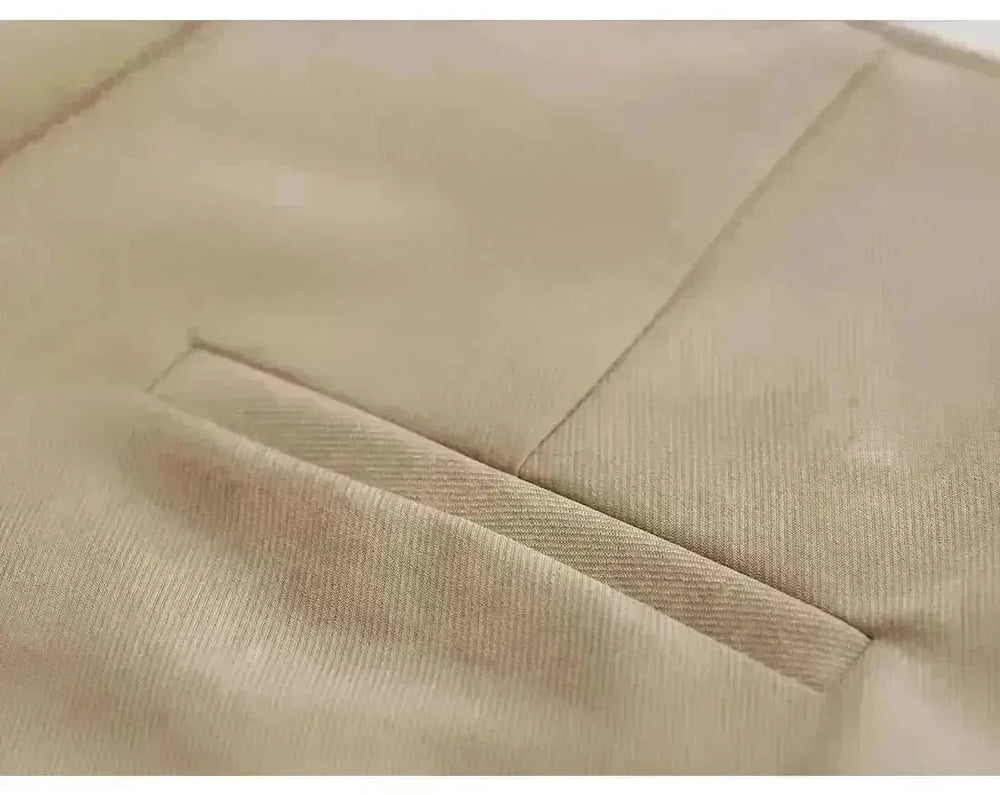 Petal Type Temperament High Waist Business Office Workwear Formal Trouser Pant Women - EX-STOCK CANADA