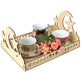 Wooden Artistic Eid Mubarak Wood Irregular Solid Wood Pan - EX-STOCK Canada