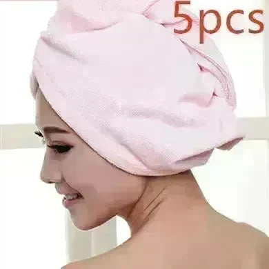 Women's Microfiber Hair Dryer Cap Absorbent Hair Towel. - EX-STOCK CANADA
