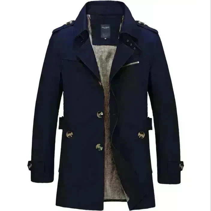 Spring Men's Casual  Mid-length Thin Windbreaker Men's Top - EX-STOCK CANADA