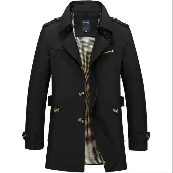 Spring Men's Casual  Mid-length Thin Windbreaker Men's Top - EX-STOCK CANADA