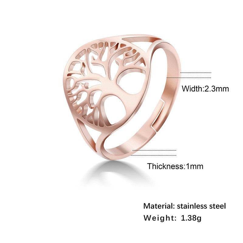 Retro Hollow Design Tree Of Life Dress Ring Unisex - EX-STOCK Canada