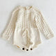 Girl Baby Knitted Hollow Waist Girdle Long Sleeves Harpy Dress Triangle Baby girl Casual wear - EX-STOCK Canada