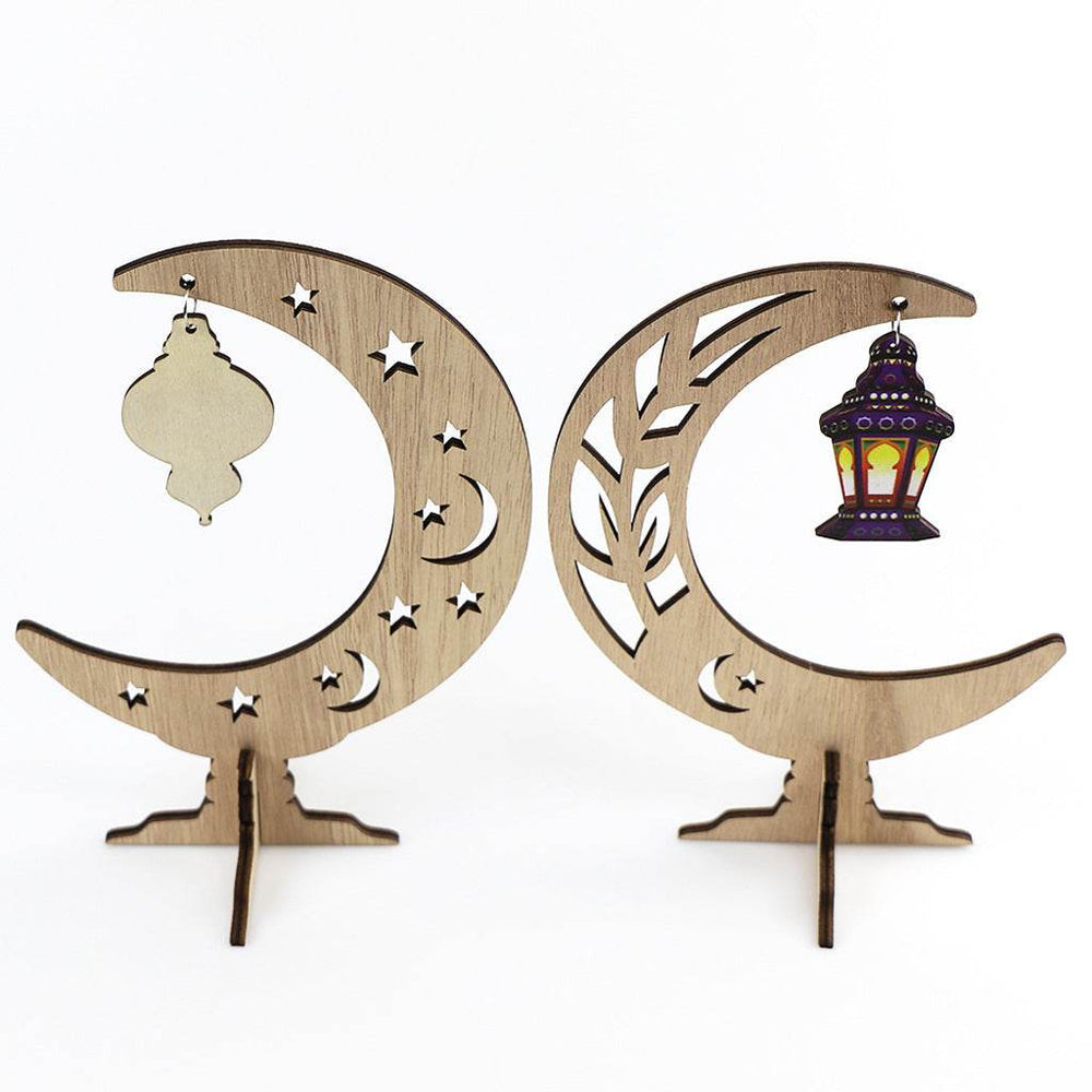 Ramadan Festival Kulbang Moon Painted Lantern Table Decoration Crafts Ornaments - EX-STOCK Canada