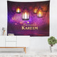 Colorful Lantern Living Room Bedroom Ramadan Tapestry Eid Mubarak Wall Carpet Mural - EX-STOCK Canada