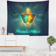 Colorful Lantern Living Room Bedroom Ramadan Tapestry Eid Mubarak Wall Carpet Mural - EX-STOCK Canada
