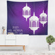Colorful Lantern Living Room Bedroom Ramadan Tapestry Eid Mubarak Wall Carpet Mural - EX-STOCK Canada